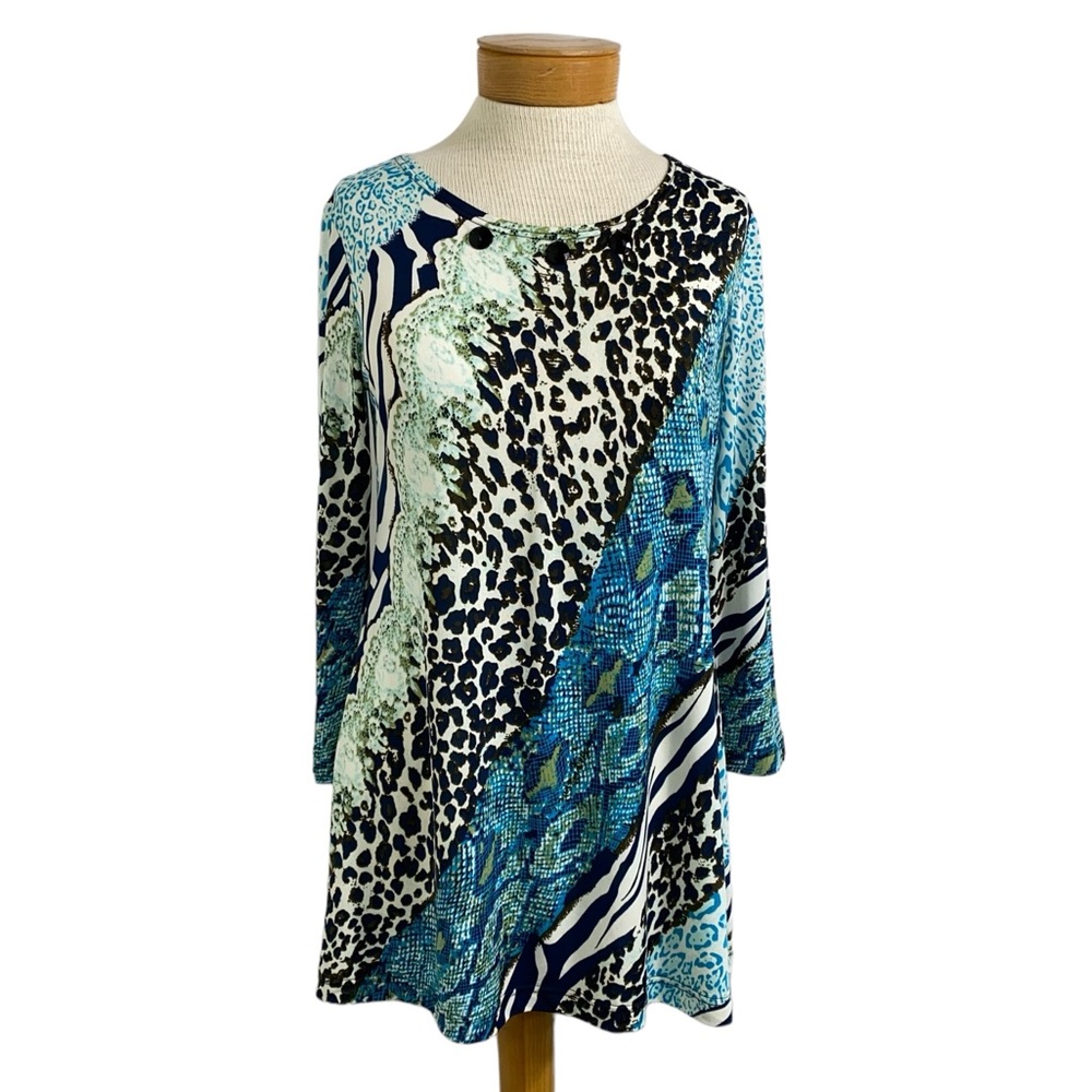 Max & Rina Sz Small Animal Print Tunic